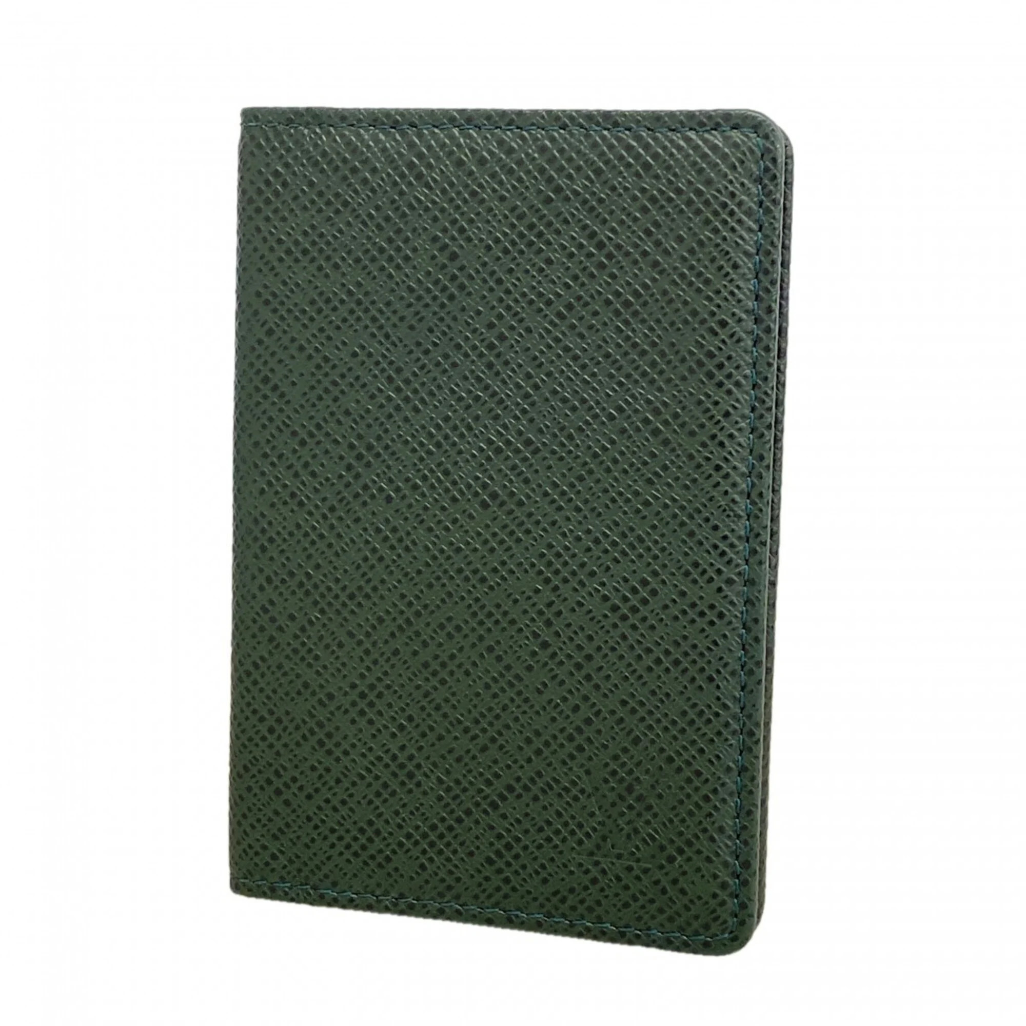Louis Vuitton Taiga Organizer De Poche M30514 Epicea Men's Business Card Hold...